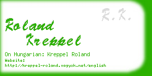 roland kreppel business card